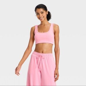 JoyLab ™ Women's Washed Jersey Sports Bra Pink XS